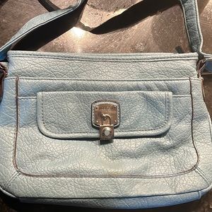 Blue Rosetti crossbody